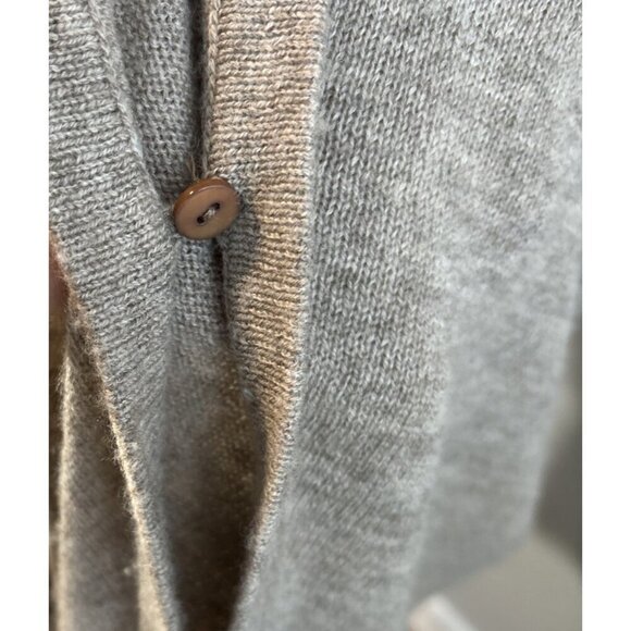 Claudia Nichole Alashan Cashmere Merino Wool Beige Open Cardigan One-Size - Picture 7 of 11
